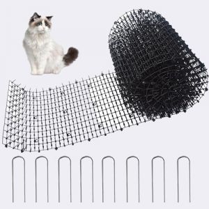 Forhome Grille anti-épines, en plastique, noire, 400 x 30 cm, 1 pièce (valovshou, neuf)