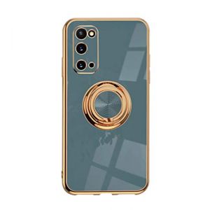 VooDirop Coque de Protection pour Samsung Galaxy S20, t&eacute;l&eacute;phone Portable en Silicone TPU avec Anneau de Support &agrave; 360&deg; - Support magn&eacute;tique pour Voiture, Protection Antichoc (VooDirop, neuf)