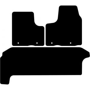 Kovvar Tapis de Sol Compatible avec Renault Trafic 2014-2019 Correspondant à la Version: 3 | Portes coulissantes Simples | Empattement Long | Qualité: Premium (Kovvar, neuf)