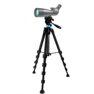 Longue Vue et Jumelle Trépied, 184 cm avec Jumelle Adaptateur et 2 Plaque de Fixation Rapide, Compatible avec Jumelles, Longue-Vue, Télescope Astronomique, Chasse, Appareil Photo (Charge 10 kg) (4#, neuf)