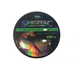 Specitec Fil de pêche - Fil de pêche monofil - Fil de pêche pour poisson carpe truite - brochet - sandre - cabillaud, 0,18 mm (Olanmarp, neuf)
