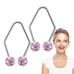 Appareil &agrave; fossettes &ndash; Lot de 2 appareils pour fossettes naturelles, appareil portable pour les fossettes | Appareil d'entra&icirc;nement pour fossettes | Outils de soins de la peau, appareil de soin du (jierone, neuf)