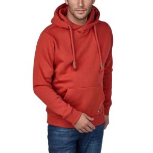 riverso Pull &agrave; Capuche RIVJulian pour Homme - Sweat &agrave; Capuche - Poches Kangourou - Col crois&eacute; - Regular - Coton - Gris Vert Rouge Bleu Noir - S M L XL 2XL 3XL 4XL 5XL, Rusty Ochre Red (15401), M (Jeans-direct, neuf)