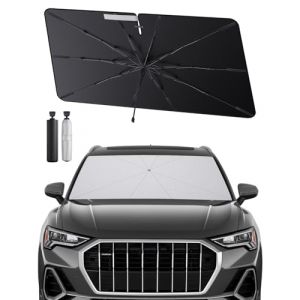 SHAOHAO Compatible avec Audi Q3 F3 2019-2025 Parasol Pare-Brise Pliable pour Voitures, Protection UV pour Parasols de Voiture Pare Soleil Voiture Pare Brise Avant Audi Q3 F3 Accessoires (SHAOHAO, neuf)