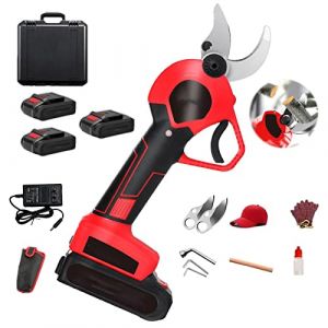 Pegn S&eacute;cateur &Eacute;lectrique &Eacute;lagage &Eacute;lectrique Professionnel sans Fil Aliment&eacute; par Batterie, avec Batterie au Lithium Rechargeable 12000 mAh S&eacute;cateur Branche d'arbre 40mm Diam&egrave;tre de Coupe (Wmarking UK, neuf)