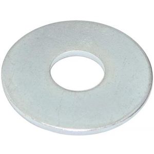 AERZETIX - C44419 - Lot de 20 Rondelles plates larges M8x24 mm - épaisseur 1.5 mm - DIN9021 - en acier zingué - couleur argent - assemblage boulon vis écrou serrage étanchéité fixation (Tuning, neuf)