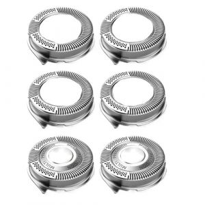 Compatible Avec Philips，Norelco S&eacute;ries 5000 (S5xxx), AquaTouch (S5xxx)，PowerTouch (PT8xx, PT7xx) SH50/52 Les Rasoirs Remplace L'ensemble T&ecirc;te Rasoir(6pc) (HAOXIANSHENGA, neuf)