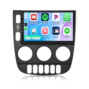 CAMECHO 2+64G pour Mercedes-Benz Autoradio, Carplay Android 13 GPS pour W163 ML320 ML350 ML400 ML500 1997-2005 Écran Tactile 9" Wireless Car Play Android Auto/NAVI/Mirror Link/GPS/WiFi/Caméra de recul (Icamecho, neuf)