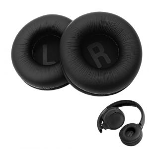 1 Paire Coussinets d'oreille Coussins en Mousse Compatible avec Casque JBL Tune570BT/Tune520BT/Tune510BT/T500BT/T450BT/JBL JR300BT/JR300/JR310BT/JR310, Confortables Coussins d'oreille, Noir (TuXingMeiLing, neuf)