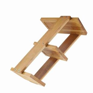 &Eacute;chelle pour Plantes 3 Niveaux, porte plante exterieur, porte plante 2 niveaux Mini &Eacute;tag&egrave;re Plante en Bois Supports de Pots de Fleurs pour Pr&eacute;sentation des Plantes Escalier &Eacute;tag&egrave;re &agrave; Fleurs D&eacute;coration (cnyolee, neuf)