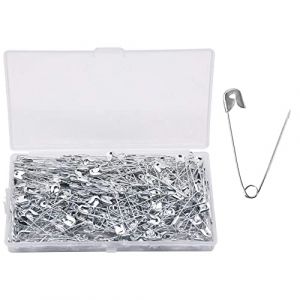 YOFASEN Épingles de sûreté 200 pièces - Épingles à nourrice Petites et Grandes Épingle plaquée Nickel - pour vêtement Art Craft Couture Utilisation pour Le Bureau à Domicile, argenté, 43 mm (YOFASEN, neuf)