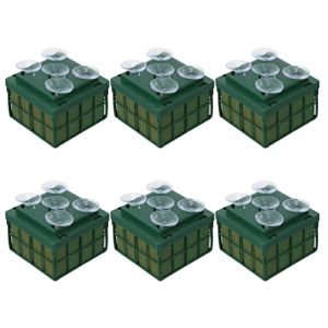 support en mousse avec cadre en plastique, Blocs de mousse florale de mariage, 6 pi&egrave;ces, Cage carr&eacute;e en mousse florale (DanXia, neuf)