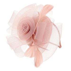Healeved Fascinator T&ecirc;te Femme Chic Plume et Voile Mesh T&ecirc;te Vintage pour Mariage et Tea Party Accessoire &Eacute;l&eacute;gant pour Cocktail et (Accompany JY, neuf)