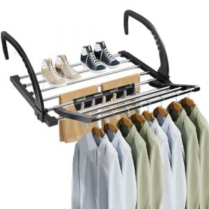 REFORUNG Séchoir à Linge Séchoir Express Séchoir Radiateur Acier Séchoir Suspendu Pliable Séchoir à radiateur étendoir (NOISY ADRENALINE, UNIPESSOAL LDA, neuf)