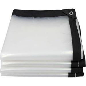 Bâche Imperméable avec Oeillet Transparente 3x6m, Bâches De Protection Extérieu, Bache Plastique Transparente Épaisse, Indéchirable, Bâches Protection Contre IA Pluie (yangpuehu, neuf)