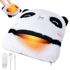 Aceshop Chauffe-Pieds Electrique, Chauffe-Pieds en Peluche Panda Mignon Chauffe-Pieds à Chauffage Rapide USB Lavable Chauffe Pieds Electrique avec 4 Modes de Chauffage 4 Minuterie pour Femmes Hommes (smmall, neuf)