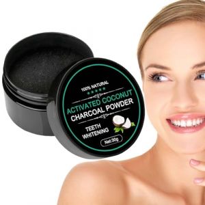 Blanchiment des dents – Poudre de dentifrice correcteur de couleur | Poudre de charbon de bois avec brosse à dents | Détachant pour blanchir les dents sans danger pour les gencives et l'émail (yichengxianjiuzhongxinxikejiyouxiangongsi, neuf)