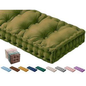 Coussin de Banc Exterieur Intérieur ,Velours Coussin de Siège Banc Sur Mesure 40x40/70x30/150x40/120x40 Coussin de Sol, pour Canapé Jardin Patio Maison Banquette Coussin D'assise(Color14,80x45x10cm) (AlienGi, neuf)