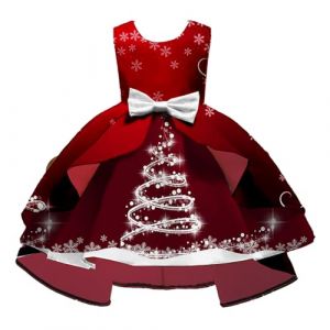 Générique Robe bébé Fille Noël, BéBéS Filles NoëL Tutu Jolie Robe à Manches Longues Tenues Jupe De pour Enfants Tenue De Noel Fille Costume BéBé Noel | VêTements Chaud (CQkejiGS, neuf)