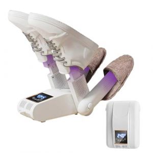 Seche Chaussure Electrique 2 Paires - Seche Chaussure de Ski, &Eacute;cran Tactile LED - St&eacute;rilisation UV - S&eacute;chage Rapide pour Chaussures de Football et Bottes de Ski (Blanc, 24cm) (YIXIN shop, neuf)