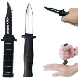 COYUN Lot de 2 couteaux &agrave; trucs disparus - Lame r&eacute;tractable - Faux couteau de th&eacute;&acirc;tre - Couteau magique - En plastique - Accessoire de magie pour enfants et adultes - Style classique (HLWA RETAILS LTD UKSTORE, neuf)