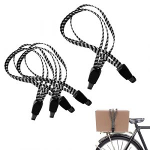 Sangles &Eacute;lastiques pour Bagages,3 Pcs Tendeurs Elastique avec Crochets Robustes Sangle de V&eacute;lo Elastique Tendeurs Plats Elastique avec Crochets pour Moto Fixation de Casque Bagages Sac en Bandouli&egrave;re (Ginddy, neuf)