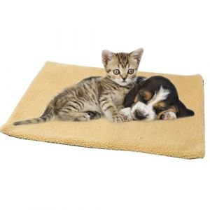 Coussin Auto-Chauffant pour Chat & Chien, Tapis Chauffant pour Chat et Chiens, Couverture Auto-Chauffante pour Chats, Couverture Auto-Chauffant Tapis Thermique, Tapis pour Chat, 60x45cm (Jaune) (BASTOUR-Official, neuf)
