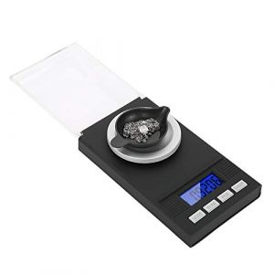 Échelle Numérique de Bijoux de Milligramme, Mini échelle de Poche Professionnelle de Haute Précision 0.001g de Diamant électronique D'échelle de Poids de Grammes et D'oz(100g) (Fiavtiwy, neuf)