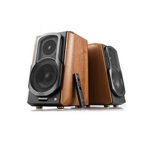 Edifier S1000MKII - Enceintes Bibliothèques Audiophiles Actives 2.0, Bluetooth 5.0, 120W avec aptX HD - Entrée Optique - Enceinte Moniteur de proximité (Near-Field) amplifiée avec Amp Classe D (okluge, neuf)