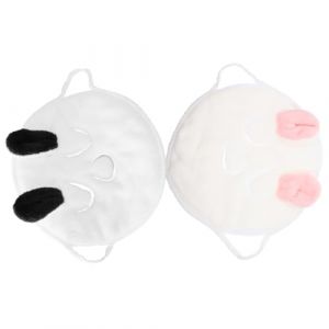 PACKOVE 2pi&egrave;ces Serviette Vapeur Pour Visage Masque Facial R&eacute;utilisable Chaudes Pour Soins Visage (Spring TU, neuf)