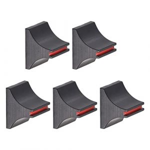 Rebower Capuchon Coulissant Droit pour Potentiom&egrave;tre, [pour Capuchon de Commutateur d'Arbre de 4X1,6mm] - Abs/Rouge Noir / 5 Pi&egrave;ces (rebower, neuf)