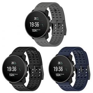 RuenTech Compatible avec Suunto Vertical/9 Peak Pro/5/Race - Bracelet de Montre Sport en Silicone Souple pour Montre Intelligente (Ruentech, neuf)