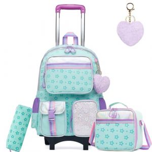 HTgroce Sac a Roulette Fille Cartable a Roulette Fille (Lldaily EUR, neuf)