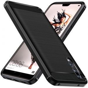 ivoler Coque Silicone pour Huawei P20 Pro, [Protection Antichoc Militaire] Étui de Protection, Mince Souple TPU Anti-Rayures Dos Bumper Housse, Noir (AYRmall-AMFR, neuf)