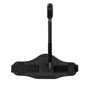 LICHIFIT Ceinture de taille pour appareil photo + perche à selfie de 1,2 m pour GoPro Insta360 pour caméra d'action Fusion / caméra panoramique Support extérieur (leagoodshop, neuf)