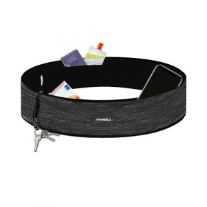 Formbelt® Sac Banane-Ceinture Running pour Ranger Le Smartphone, Les clefs et la Gourde - Sport, Course à Pied, Yoga, Fitness, Velo (Gris, L) (Variosports, neuf)