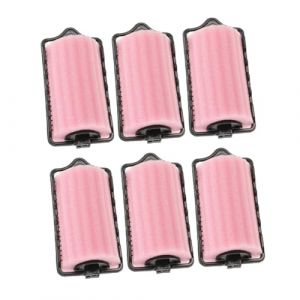 Homoyoyo Lot de 6 Bigoudis en &Eacute;ponge Doux Grand Format 4 Cm pour Cheveux Longs sans Chaleur Protection Capillaire Usage Nuit Femmes Coiffure Naturelle (HuanYH, neuf)