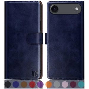 SUANPOT Etui Coque pour iPhone Air 6.5" [RFID Blocage] [Magn&eacute;tique Protection] Fentes pour Cartes Protection Etui Housse Premium en Cuir PU pour Apple iPhone 17 Air Portefeuille Bleu (STAVROLINE TRADING COMPANY SINGLE MEMBER P.C., neuf)