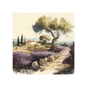 Sticker boites aux Lettres Paysage,28,5x28,5cm, Sticker d&eacute;coration Vinyle Haute qualit&eacute;, Vinyle Resistant Autocollant (Provence), 100% fran&ccedil;ais (Hellocom34, neuf)