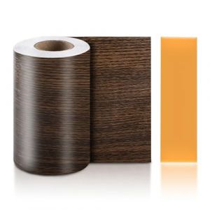 TECDW Frise autocollante grain de bois (10 cm x 10 m), frise de papier peint, film autocollant, plinthes, papier de contact en bois pour meubles, porte, sol, carrelage mural (DUNWEI, neuf)
