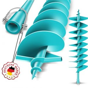 BRUNNENTAL ® Tarière 200 mm – Idéal pour les travaux d'excavation – Tarière à main – Facile à utiliser – Pointe de forage robuste – Tarière de pieu – Foret de puits (Schwabenbach GmbH, neuf)