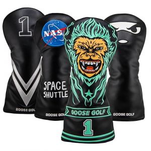 Couvre-Clubs de Golf pour Driver Bois Hybride | Compatible Toutes Marques | Fermeture élastique (Goose Golf, neuf)