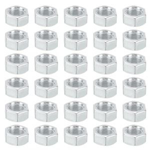 PATIKIL M10x1.0 Acier Hex &Eacute;crous, 60 Paquet M&eacute;trique Filetage Zinc Plaqu&eacute; Fini Mat&eacute;riel &Eacute;crous Vis Boulon Fixations pour Lampes Machines R&eacute;paration 7mm Hauteur (PATIKIL UK, neuf)