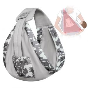 Porte-Bébé Enveloppant, Réglable Portable Echarpe, Portage Bebe Porte Bebe Naissance, Écharpe de Portage, Porte Bébé, Naissance Confortable en Coton, Design respirant et élargi pour plus de confort (leyangamz, neuf)