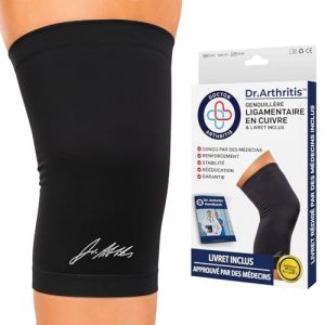 Genouill&egrave;re Sport Infus&eacute;e de Cuivre Con&ccedil;ue par des M&eacute;decins, Genouillere Arthrose Genou, Genouill&egrave;re Ligamentaire pour Tendinite, Blessures, Soutien du Genou, Sport, Course &agrave; Pied (Taille L) (Better Living EU, neuf)