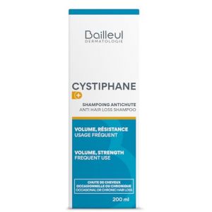 Bailleul | Cystiphane DS Shampoing Anti-Pelliculaire Intensif | Contre les états pelliculaires intenses & persistants | Réduit les spasmes & les rougeurs | Apaise les démangeaisons | 200 ml (Cosmeco, neuf)
