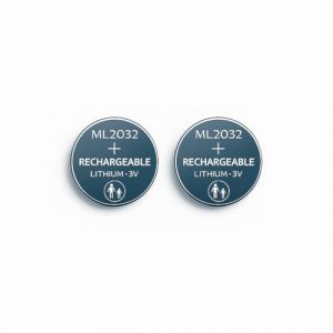 ML2032 80 mAh!! 3V Pile Bouton Rechargeable Piles Plate Lithium-Manganoxid ML 2032 80mAh 3 V Remplaçante CR2032 pour Montres,Bios Télécommandes, Cartes Mères et Appareils Électroniques (Utumbuku Technologies, neuf)