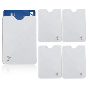 Etui Carte Bancaire Anti Piratage, Protege Carte Bancaire, Etui Protection Carte Bancaire sans Contact, Pochette Carte Bancaire (RFID Pochette Carte 5 Blanc) (Yishibodeouzhoudianpu, neuf)