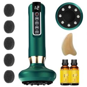 Masseur Anti Cellulite,Appareil Anti- Cellulite 2025,Ventouse Anti Cellulite Electrique,Ventouses De Massage Contre La Cellulité,Masseur De Graisse À 12 Niveaux Pour L'abdomen Les Cuisses (Vert) (mayshy, neuf)