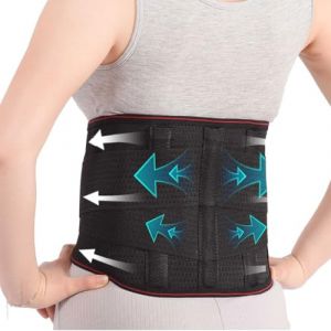BraceTop Ceinture Lombaire Ceinture Dorsale Soutien Lombaire Réglables Acupuncture Auto-chauffante et Thérapie Magnétique Hommes Femmes Soulagement des Lombaires Inférieurs Pour Sciatique Scoliose L (SJZTP, neuf)
